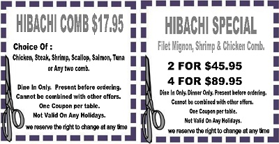 FUJI HIBACHI STEAK HOUSE & SUSHI BAR in Dayton NJ-coupon